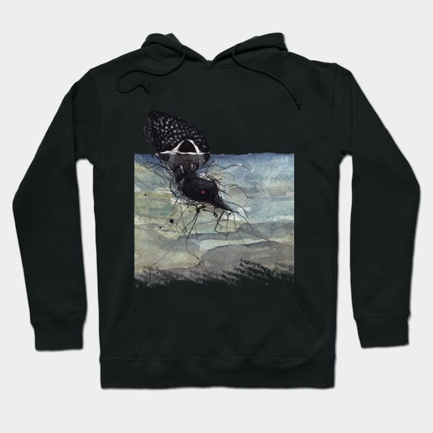 Loon Diving Hoodie by mycologist